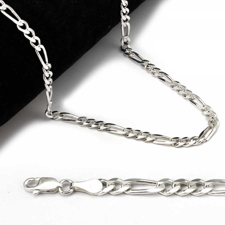 KUŞ GÖZÜ MODELİ GÜMÜŞ ERKEK ZİNCİR Erkek Gümüş Kolye