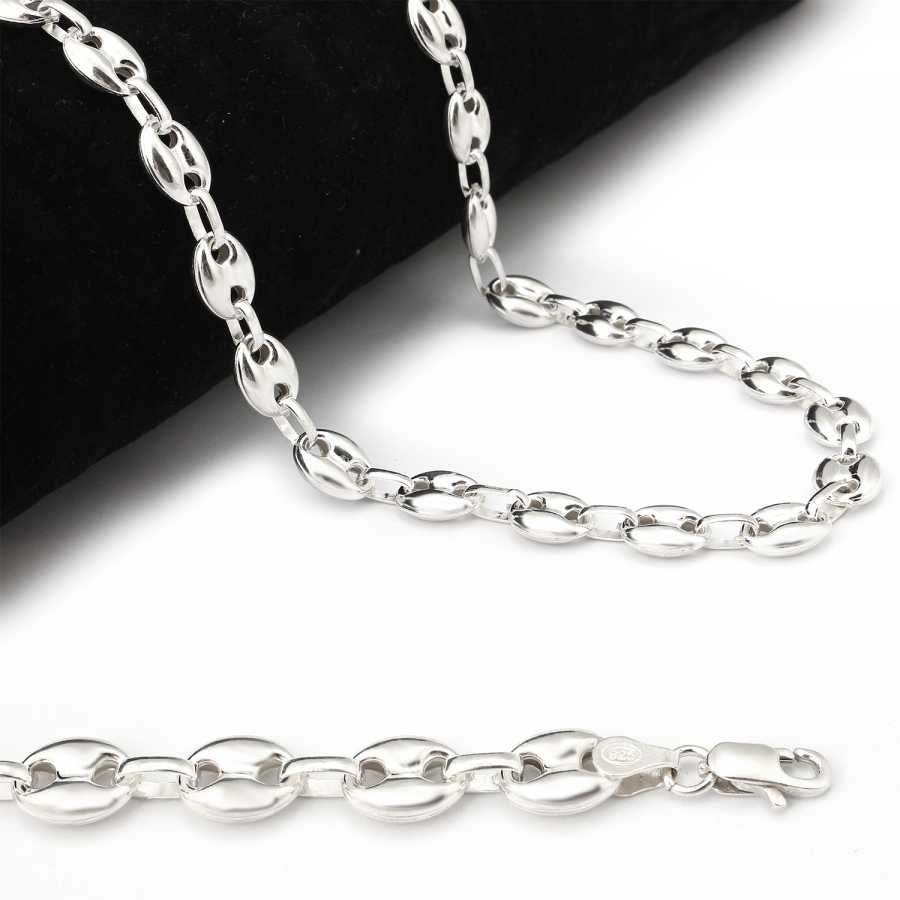 ÖZEL TASARIM GÜMÜŞ ERKEK ZİNCİR Erkek Gümüş Kolye Gumusbox