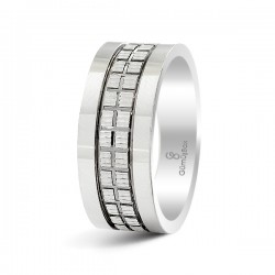 Gumusbox - DAMA MODELİ GÜMÜŞ TEK ALYANS