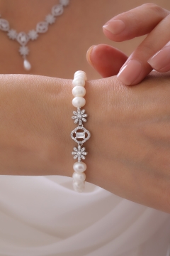 Gumusbox - DOĞAL İNCİ BİLEKLİK GB7106