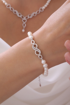 Gumusbox - DOĞAL İNCİ BİLEKLİK GB7107