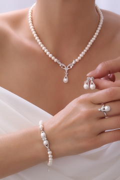 Gumusbox - DOĞAL İNCİ SET GB7003