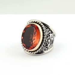 EL İŞÇİLİĞİ RENK DEĞİŞTİREN ZULTANİT TAŞLI GÜMÜŞ YÜZÜK - 3