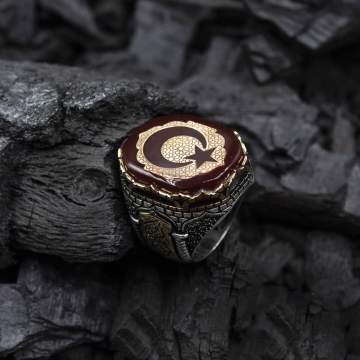 Gumusbox - Eski Usul İslam Usta Efsunkar Modeli Gümüş Yüzük