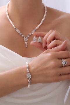 Gumusbox - DOĞAL İNCİ SET GB7000