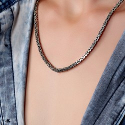 Gumusbox - KRAL MODELİ GÜMÜŞ ZİNCİR