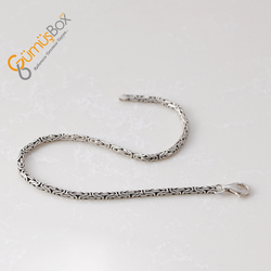 Gumusbox - Kral Modeli Gümüş Erkek Bileklik