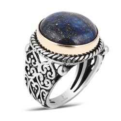 Gumusbox - LAPİS TAŞLI GÜMÜŞ YÜZÜK