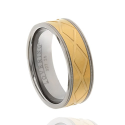 Lovering - LOVERİNG 316L GARANTİLİ BAYAN ÇELİK ALYANS