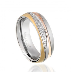 Lovering - LOVERİNG 316L GARANTİLİ BAYAN ÇELİK ALYANS