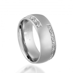 Lovering - LOVERİNG 316L GARANTİLİ BAYAN ÇELİK ALYANS