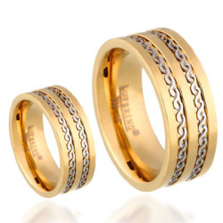 Lovering - LOVERİNG 316L GARANTİLİ ÇELİK ÇİFT ALYANS