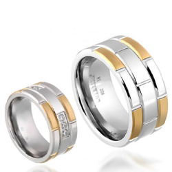 Lovering - LOVERİNG 316L GARANTİLİ ÇELİK ÇİFT ALYANS