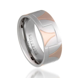 Lovering - LOVERİNG 316L GARANTİLİ ERKEK ÇELİK ALYANS