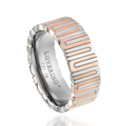 Lovering - LOVERİNG 316L GARANTİLİ ERKEK ÇELİK ALYANS