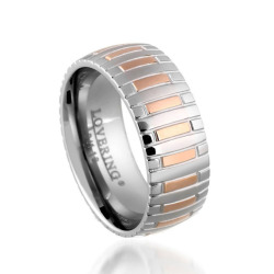 Lovering - LOVERİNG 316L GARANTİLİ ERKEK ÇELİK ALYANS