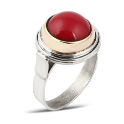 Gumusbox - MERCAN TAŞLI GÜMÜŞ YÜZÜK