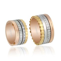 Lovering - ÖZEL TASARIM ÇİFT ÇELİK ALYANS