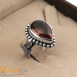 Gumusbox - ÖZEL TASARIM DAMLA MODELİ ZULTANİT TAŞLI BAYAN YÜZÜK