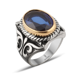 Gumusbox - ÖZEL TASARIM EL YAPIMI ZİRKON TAŞLI GÜMÜŞ YÜZÜK