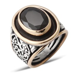 Gumusbox - ÖZEL TASARIM EL YAPIMI ZİRKON TAŞLI GÜMÜŞ YÜZÜK