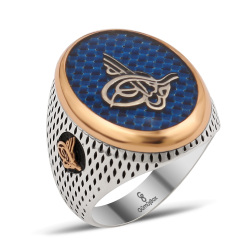 Gumusbox - ÖZEL TASARIM KARBON MİNE KAPLAMA GÜMÜŞ YÜZÜK