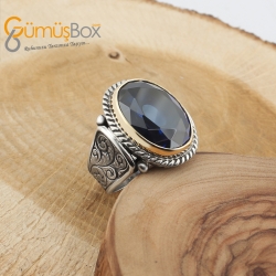 ÖZEL TASARIM PARLAMENT ZİRKON TAŞLI GÜMÜŞ YÜZÜK - 2