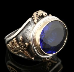 Gumusbox - ÖZEL TASARIM PARLEMENT ZİRKON TAŞLI YÜZÜK