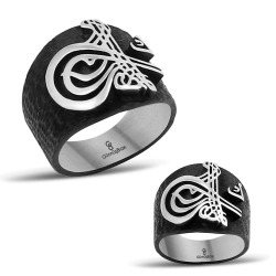 Gumusbox - ÖZEL TASARIM TUĞRALI GÜMÜŞ YÜZÜK