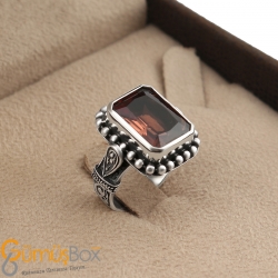 Gumusbox - ÖZEL TASARIM ZULTANİT TAŞLI GÜMÜŞ BAYAN YÜZÜK